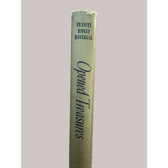Opened Treasures By Frances Ridley Havergal First Edition 1962 Loizeaux Brothers - Picture 1 of 6